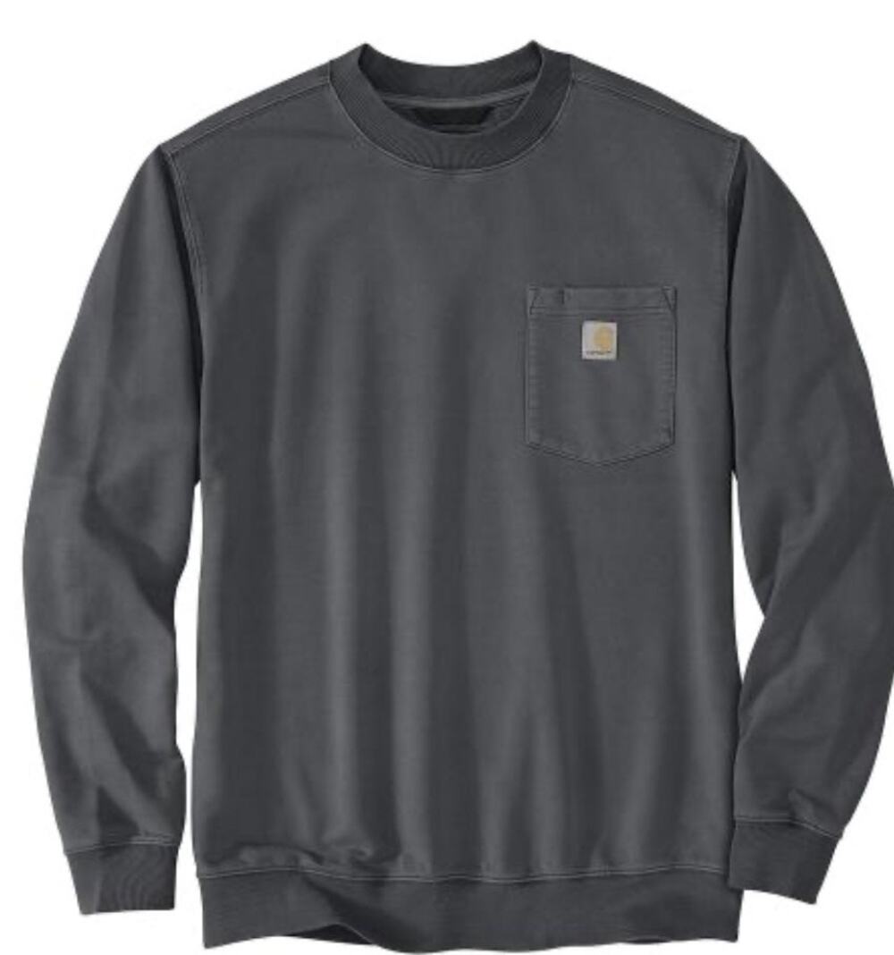 Carhartt Men’s Relaxed Fit Pocket French Terry Workman’s Crewneck Sweatshirt XXL